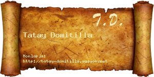 Tatay Domitilla névjegykártya